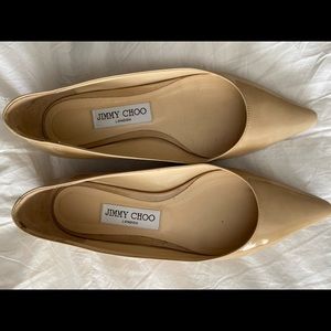 Jimmy Choo Romy flat in nude patent size 36
